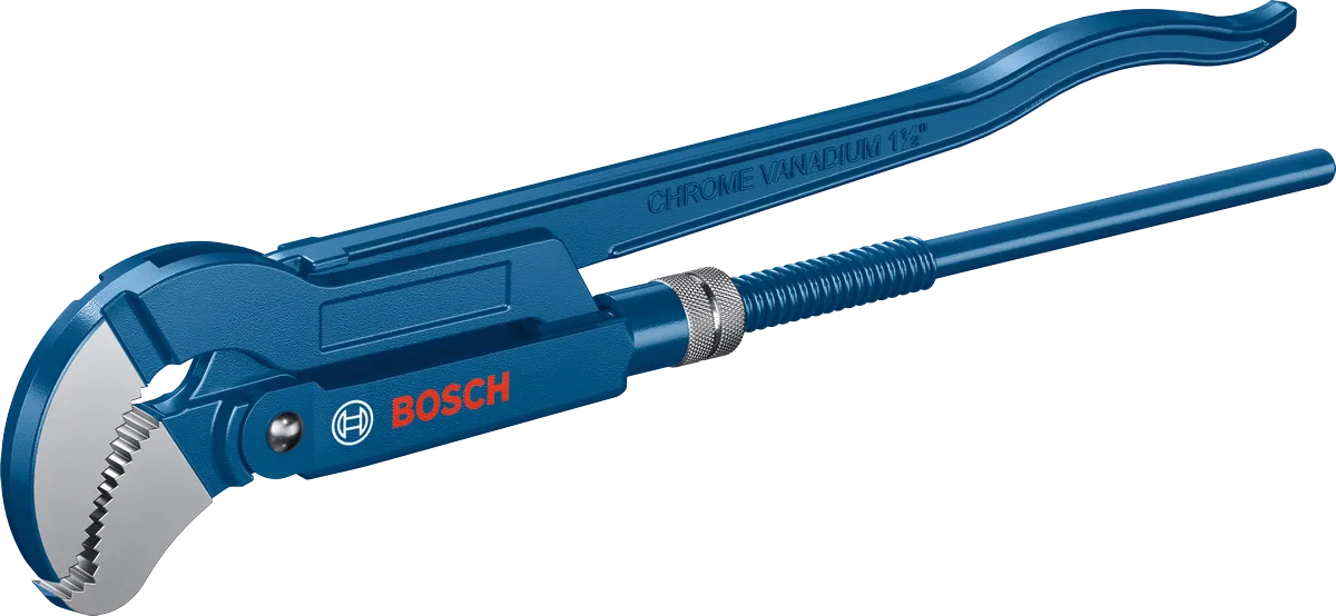 Угловой трубный ключ Bosch для санитарных работ, 45°, хромованадиевая сталь.